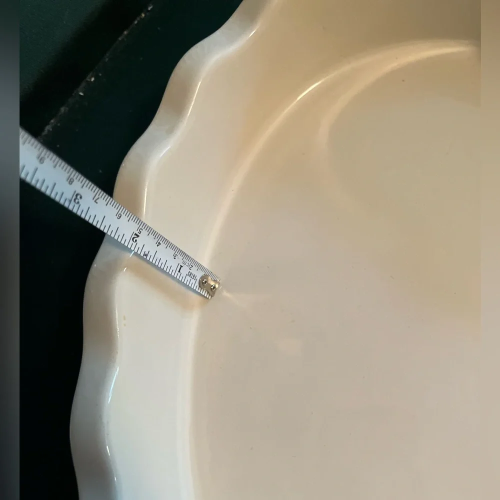 Emile Henry from Williams Sonoma Heart-Shaped White Ceramic Pie Dish